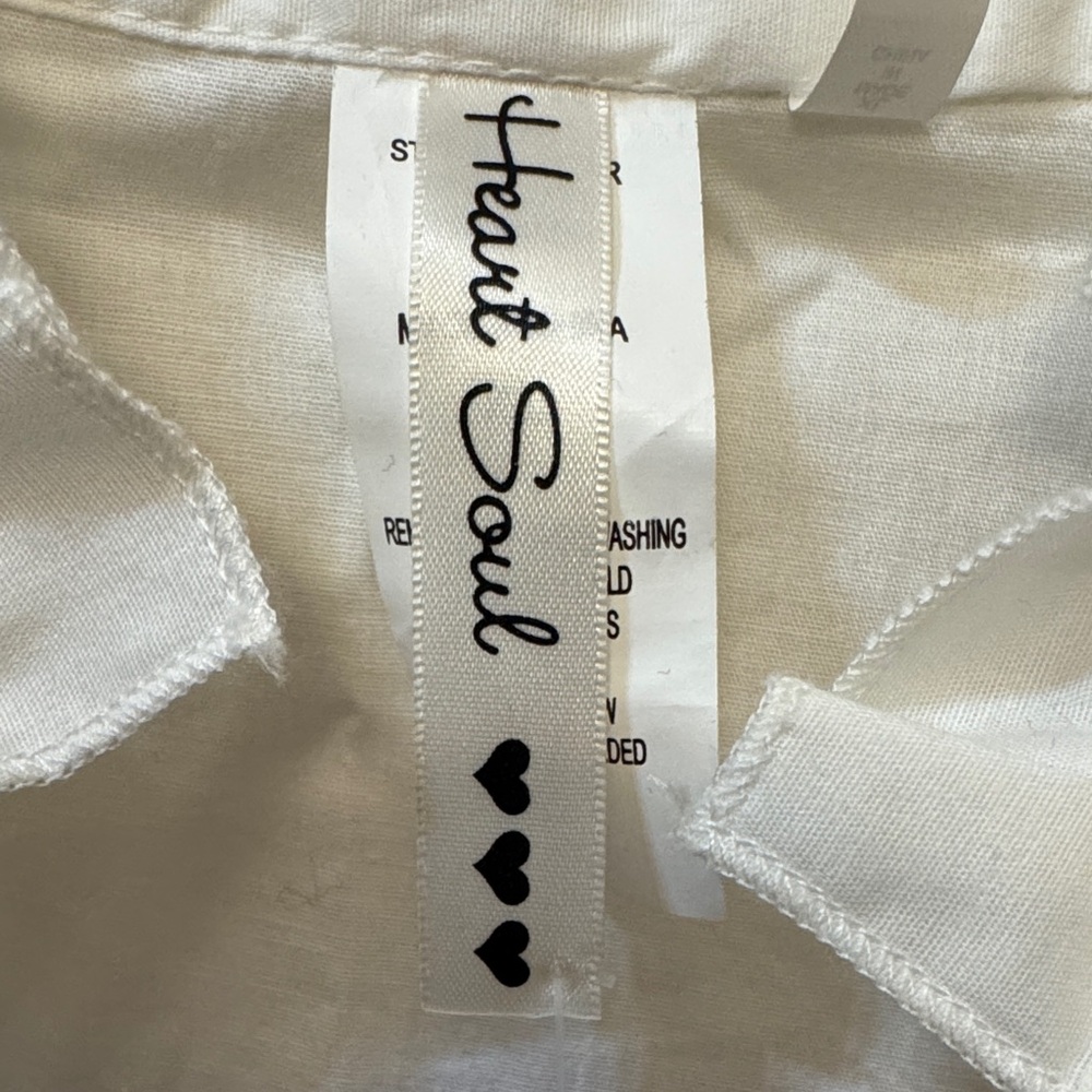 Heart Soul White and Black Ruffled Blouse - Picture 2 of 5
